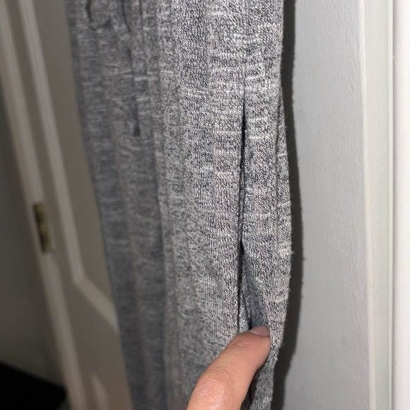 Lou & Grey Loft Racerback Tank Knit Jumpsuit Size Small Heather Grey - Picture 5 of 13